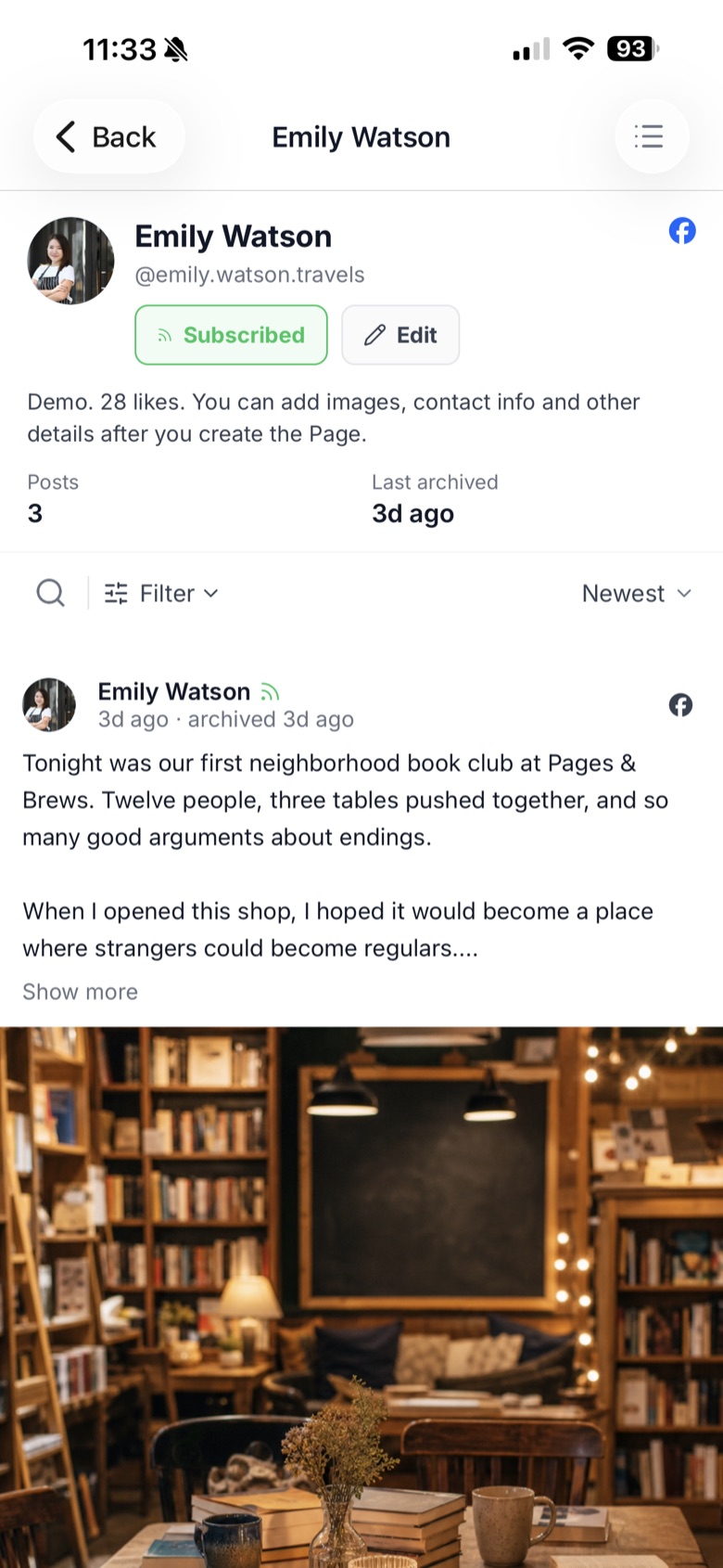 Profile subscriptions — follow creators automatically